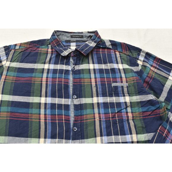 Sean John Tailored Fit Plaid Button Down Shirt Men's Big & Tall Size 3XL - Picture 7 of 8